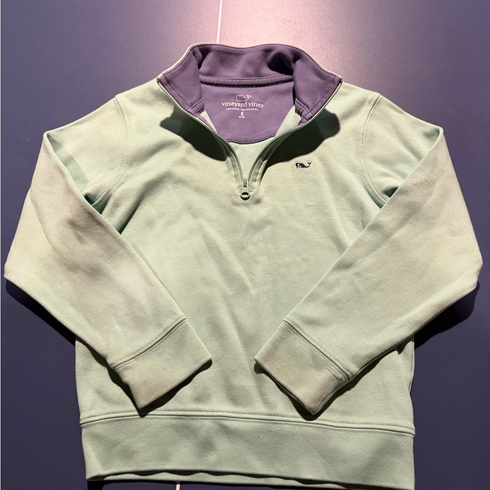 Vineyard Vines Mint Green and Lavender Pullover
